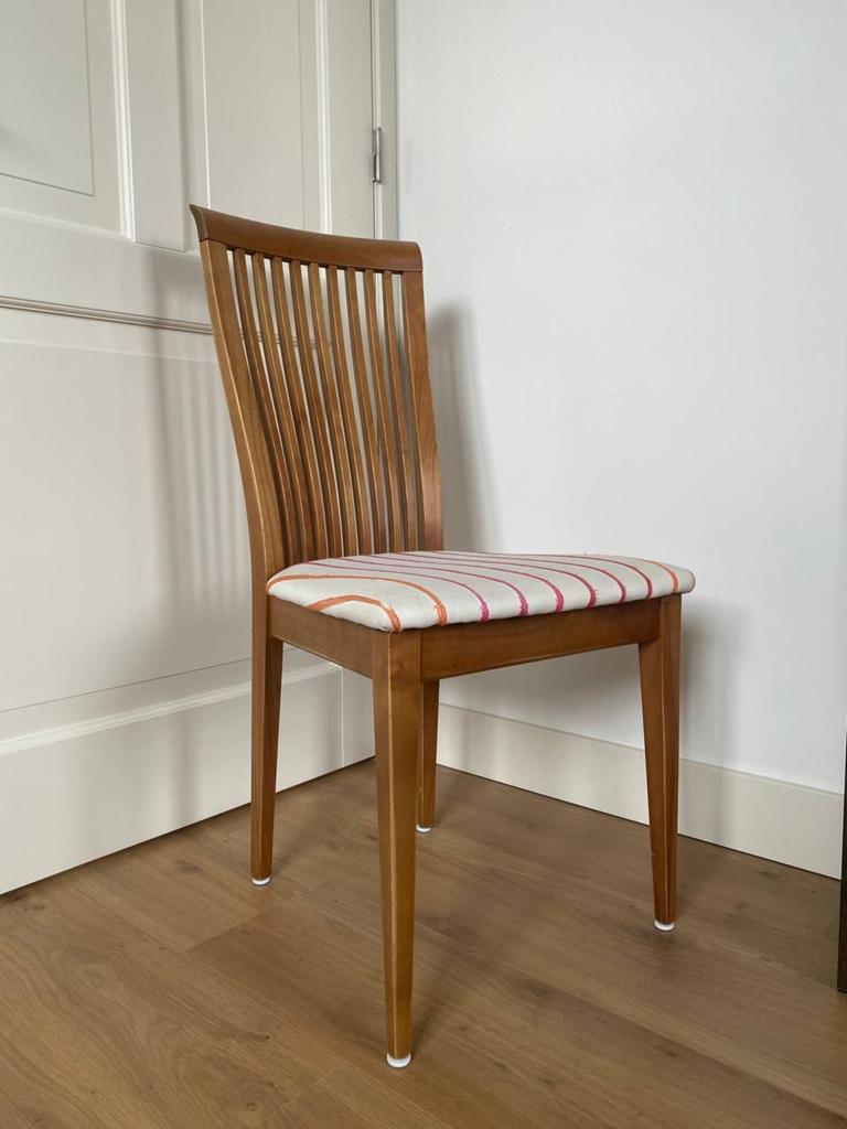 6 kersenhouten eetkamerstoelen, Huis en Inrichting, Ophalen, Gebruikt, Bruin, Vijf, Zes of meer stoelen