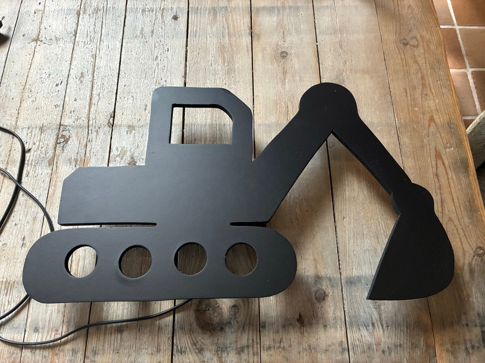 Zwarte industriële wandlamp kraan handgemaakt, Overige merken, Zwart, Industrieel, E14 (klein)