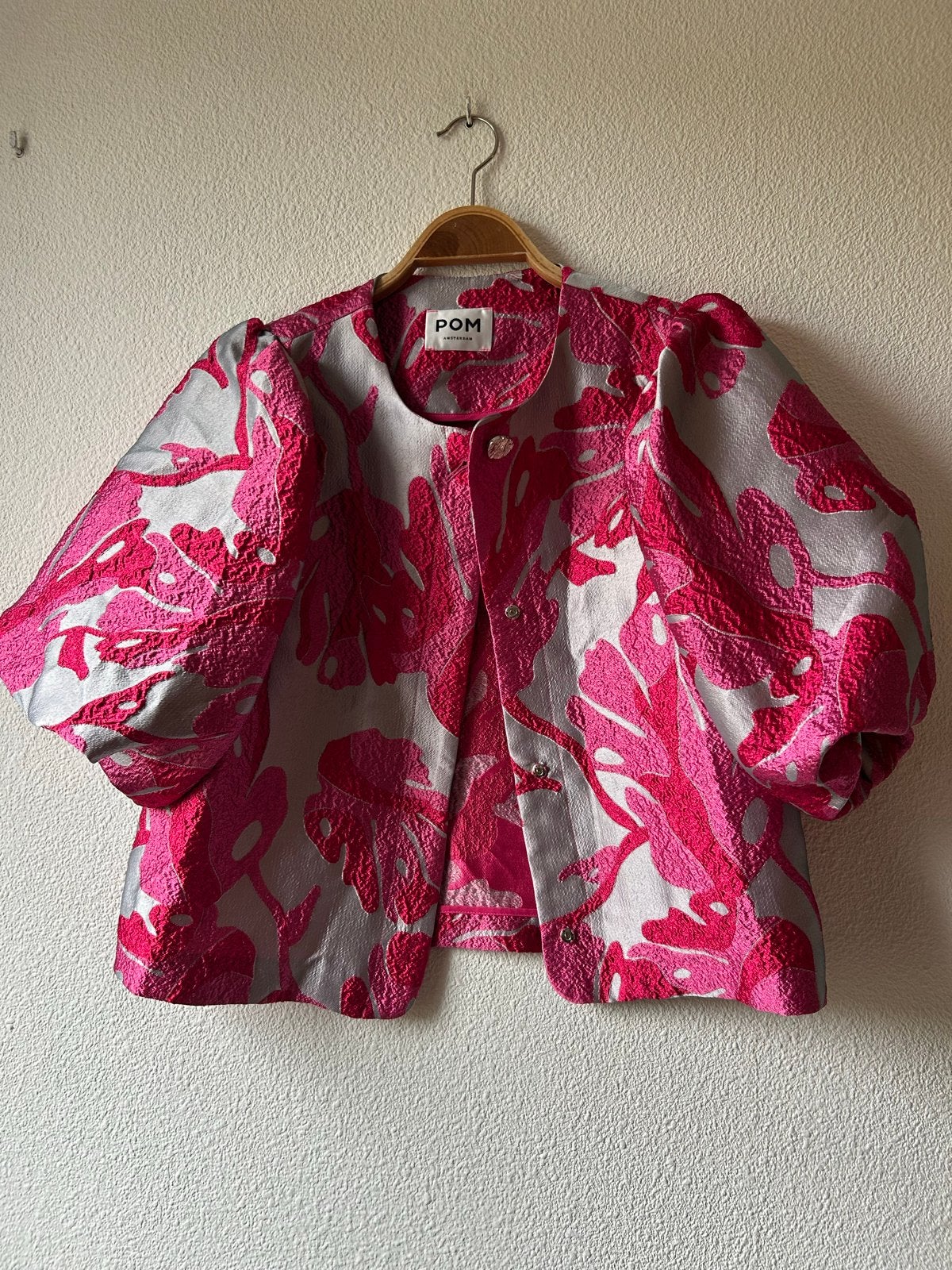 Pom Amsterdam jasje met pofmouwen, nieuw, Verzenden, Zo goed als nieuw, Maat 38/40 (M), Roze