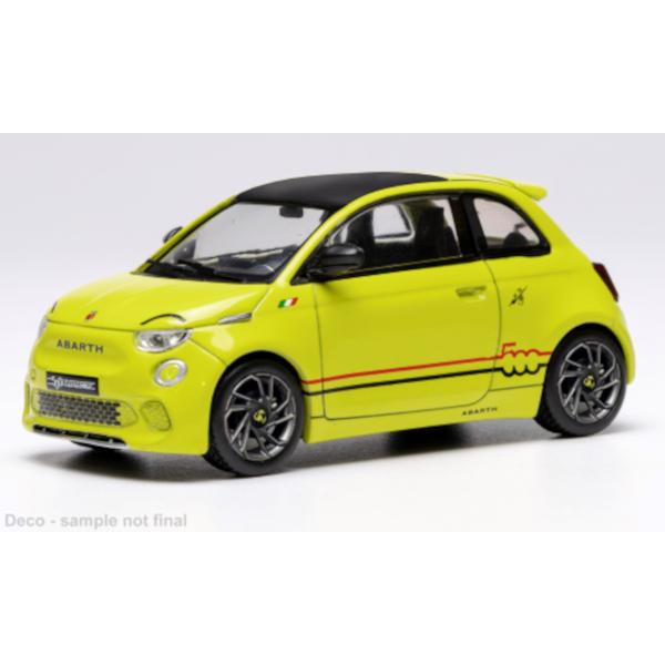 Fiat 500e Abarth 2024 Geel Modelauto 1/43 Ixo Models, Overige merken, Ixo Models, Auto, Ixo Models