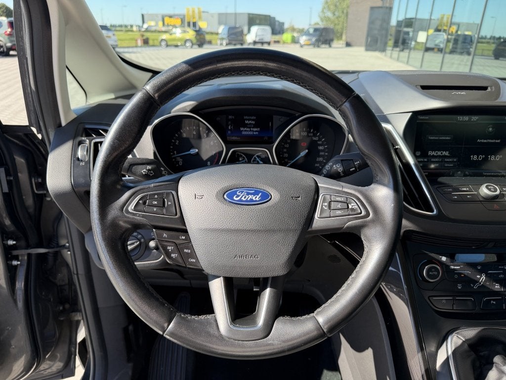 Ford C-MAX 1.5 Titanium | Cruise | NAP | Vooruit verwarm |, Auto's, Keurmerk '100% Onderhouden', Stof, 4 cilinders, Origineel Nederlands