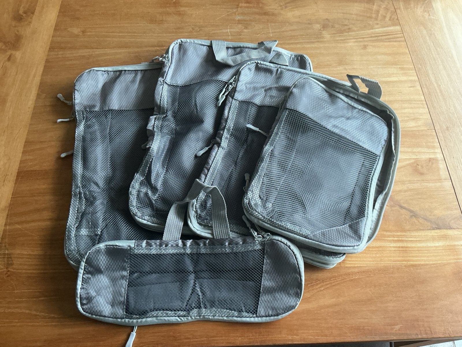 Koffer organisers - packing cubes - set van 5 met compressie, Ophalen of Verzenden, Zo goed als nieuw, 30 cm of meer