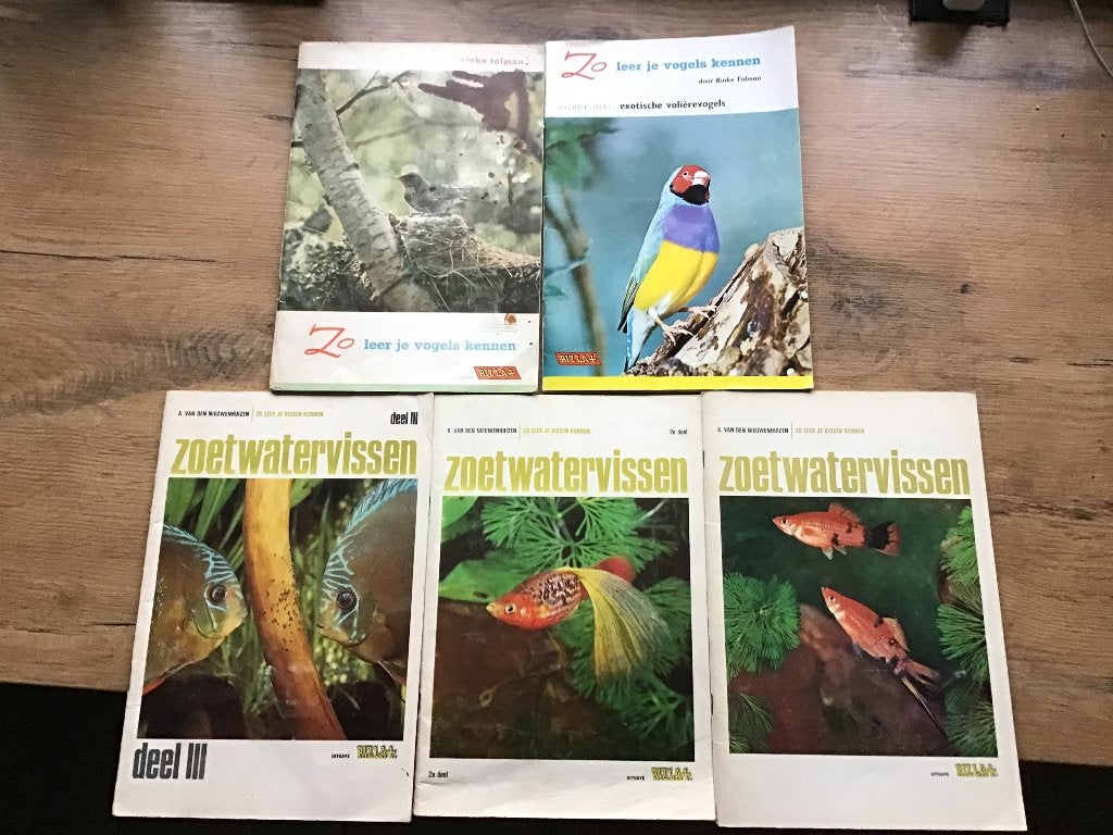 5 Rizla vogels/vissen plaatjesalbums, Ophalen of Verzenden, Gelezen, Plaatjesalbum