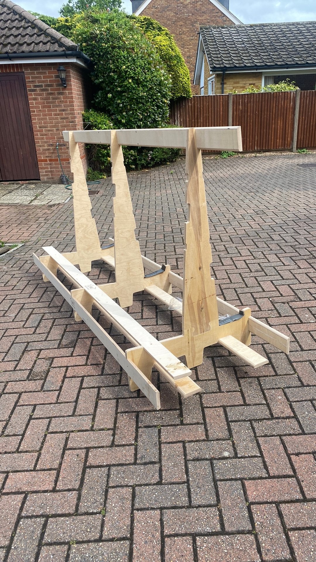 Glasbok, A-frame, Doe-het-zelf en Verbouw, Hout en Planken, Ophalen, Minder dan 25 mm, Zo goed als nieuw, Pallet