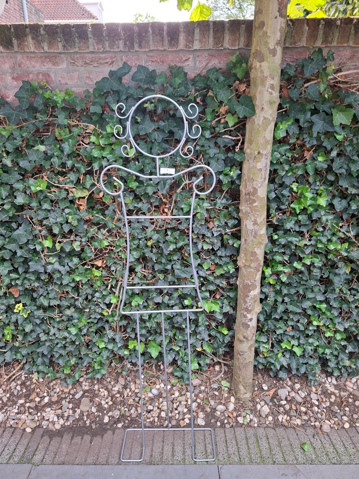 Decoratieve metalen silhouetpaspop - Dressgirl, Ophalen of Verzenden, Zo goed als nieuw, Metaal