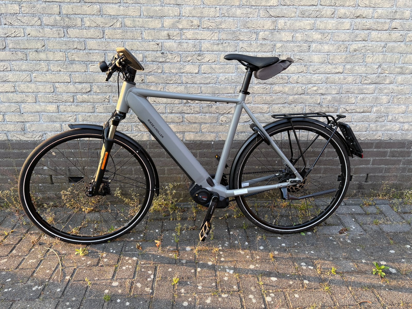 Riese en muller elektrische fiets zgan, Fietsen en Brommers, Ophalen, Zo goed als nieuw, 10 tot 15 versnellingen, Overige merken