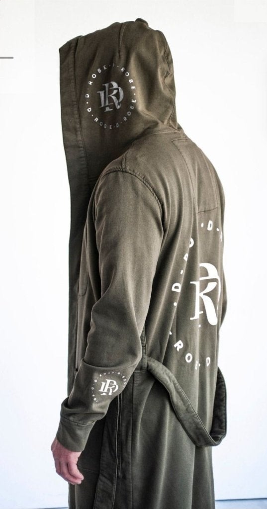D-Robe badjas met capuchon - groen, Ophalen of Verzenden, Maat 56/58 (XL), Groen, D-Robe