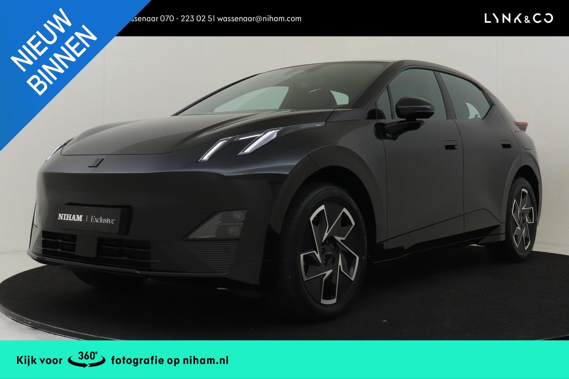 Lynk & Co 02 BUSINESS EDITION 66 kWh *NIHAM | OFFICIEEL LYNK, Auto's, Automaat, 12 maanden, Achterwielaandrijving, Zwart