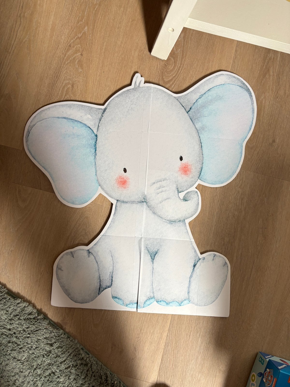Olifant decoratie, Ophalen of Verzenden, Zo goed als nieuw, Wanddecoratie