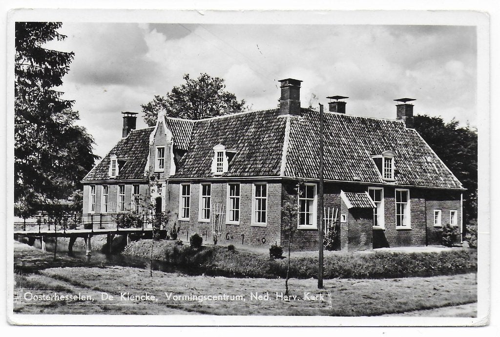 Oosterhesselen de Klencke Ansichtkaart uit 1961 ( B6705), Ophalen of Verzenden, 1960 tot 1980, Gelopen