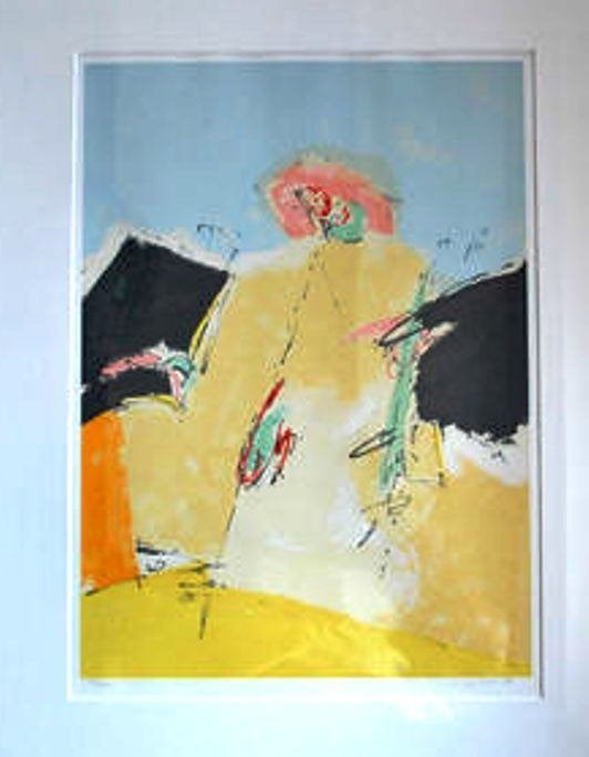 Henk van Vessem (1939) Zeefdruk " Abstracte Comp"Ges Gen Ged, Antiek en Kunst, Abstract, Zeefdruk, Gelimiteerde oplage, Ophalen of Verzenden