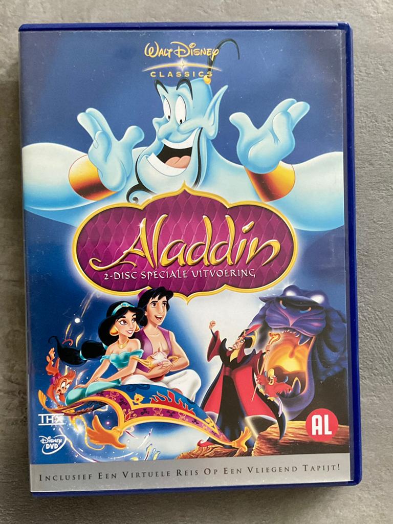 Alladin DVD (origineel), Tekenfilm, Ophalen of Verzenden, Zo goed als nieuw, Alle leeftijden