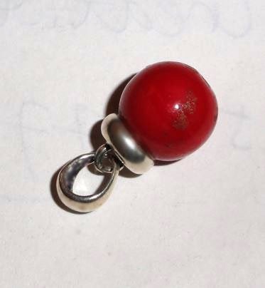 Hanger Jaspis Rood zilver, Overige voorstellingen, Verzenden, Zo goed als nieuw, Met edelsteen