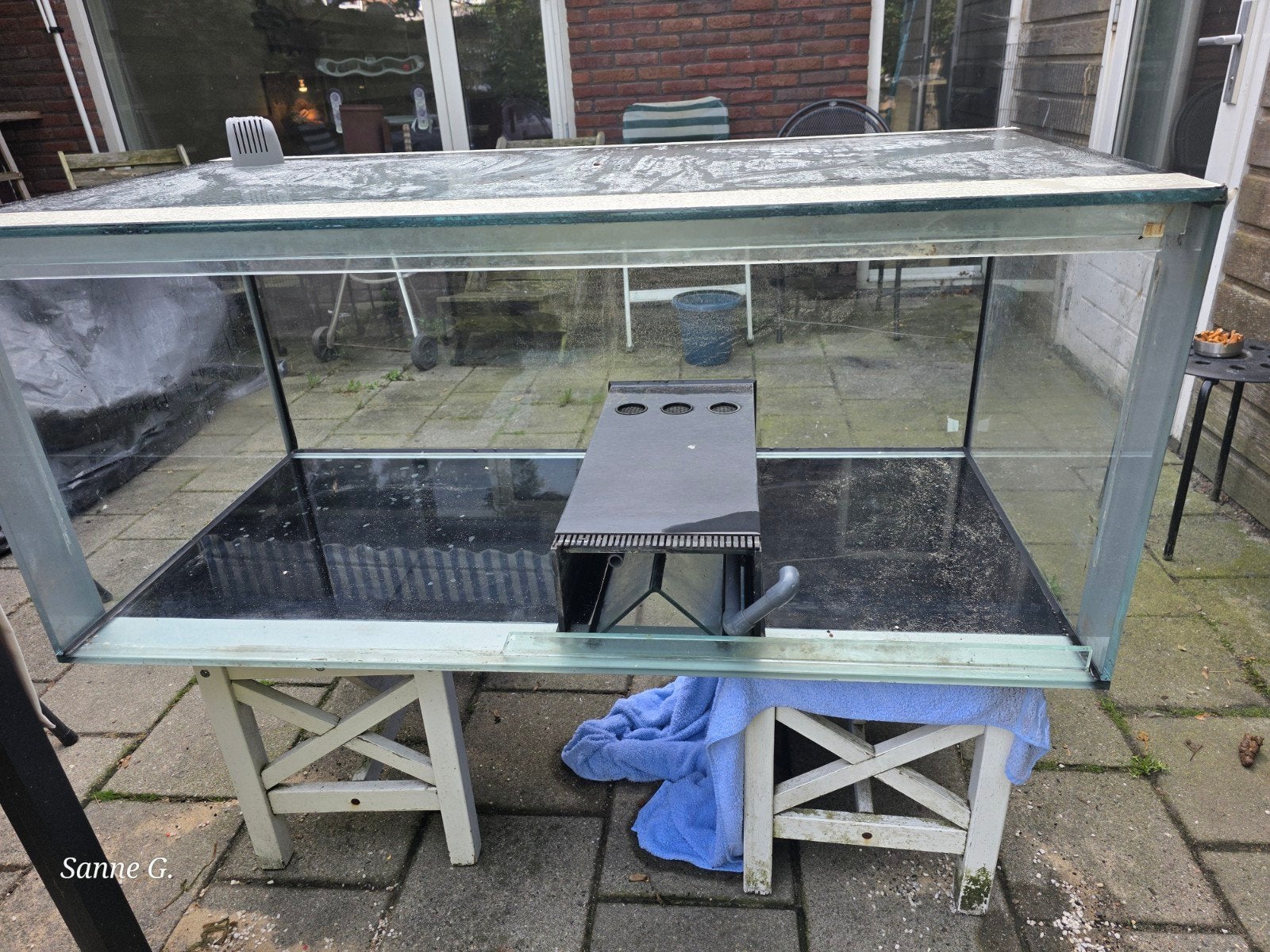eheim aquarium met werk, Dieren en Toebehoren, Ophalen, Gebruikt, Leeg aquarium, Eheim