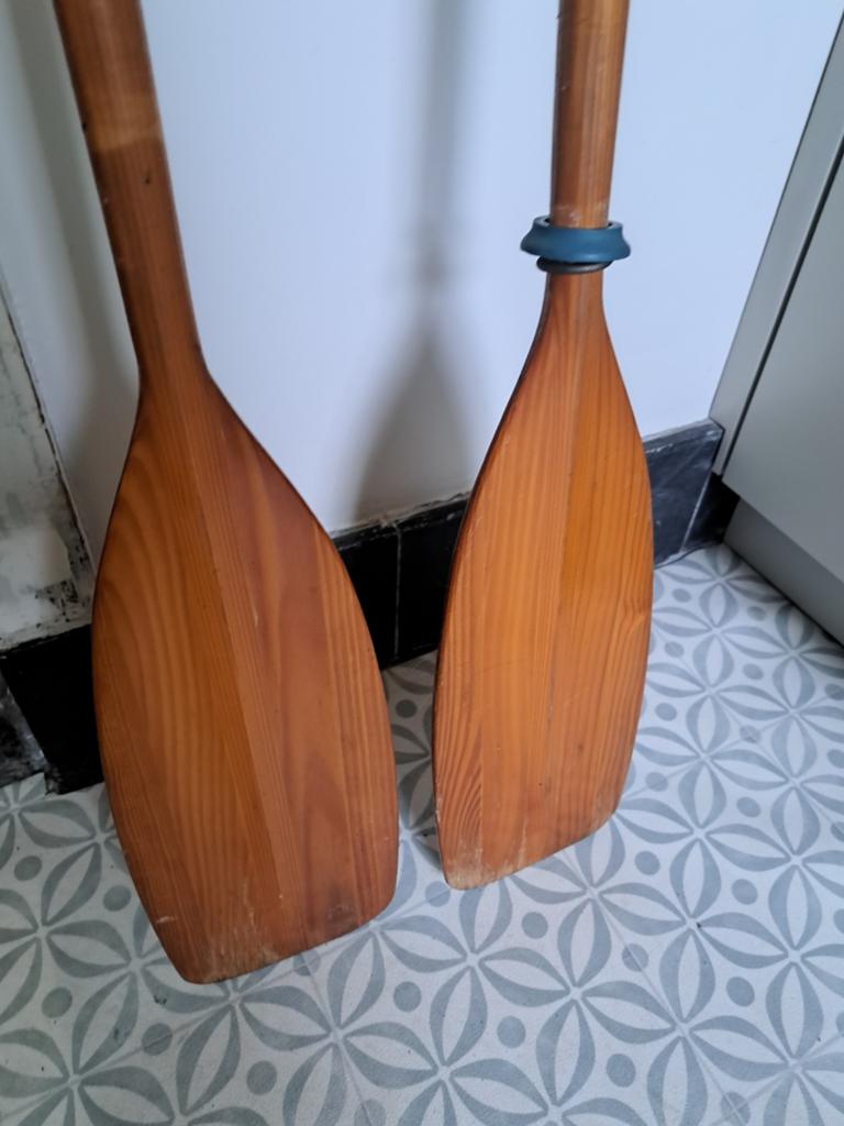 Houten peddels voor kano of decoratie, Ophalen of Verzenden, Gebruikt