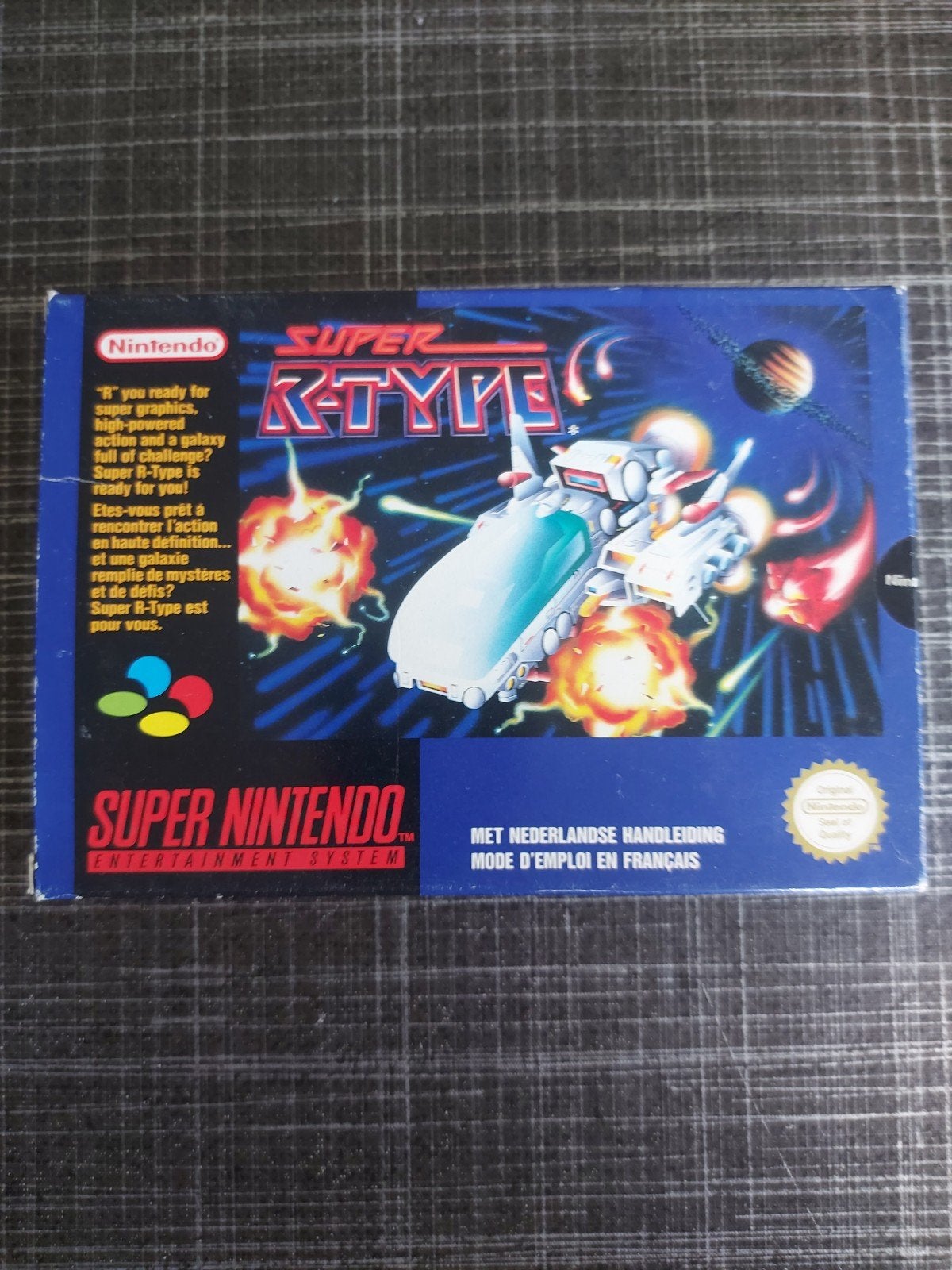 Super R-Type SNES - Compleet met doos en handleiding, Spelcomputers en Games, Games | Nintendo Super NES, Gebruikt, Shooter, 1 speler
