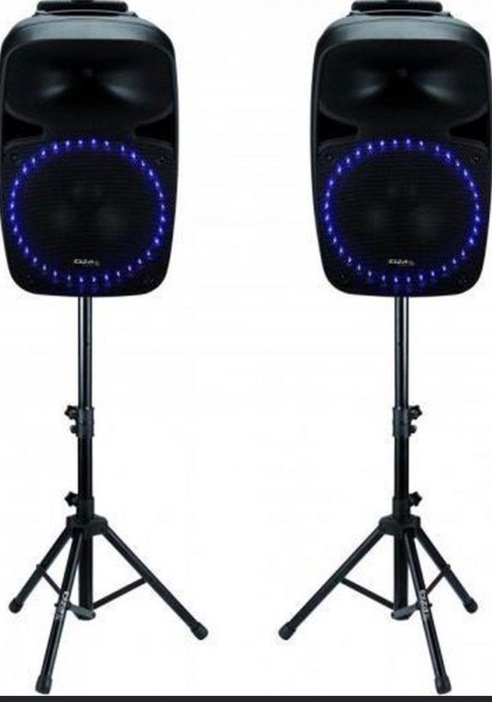 Party speakerset met lichteffecten en statieven