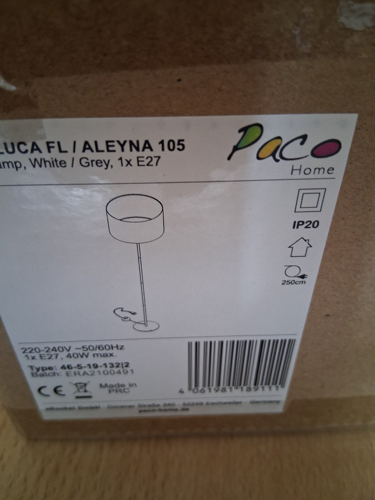 Paco Home Twinkel Littel Star Staande Lamp Grijs Nieuw, 100 tot 150 cm, Nieuw, Textiel, Kinderkamer, Modern, Speels