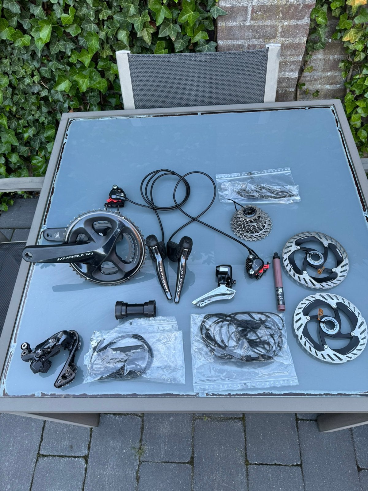 Shimano Ultegra DI2 Electrische nette groep Compleet, Fietsen en Brommers, Fietsonderdelen, Gebruikt, Overige typen, Ophalen of Verzenden