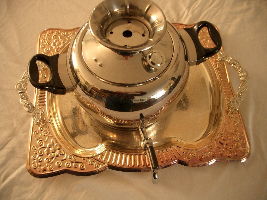 kookpan pan kraan dienblad marokko koken keuken decoratie, Met handvatten, Overige typen, Ophalen of Verzenden, Zo goed als nieuw