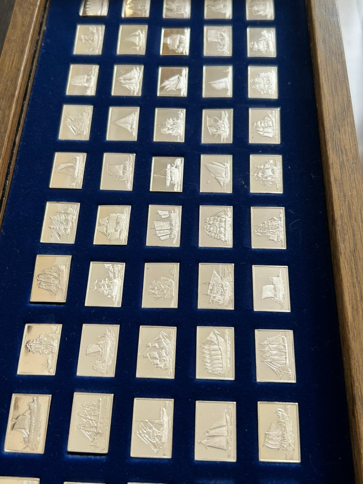 Franklin Mint Zilveren Miniatuur Schepen Collectie, Postzegels en Munten, Munten en Bankbiljetten | Toebehoren, Ophalen of Verzenden