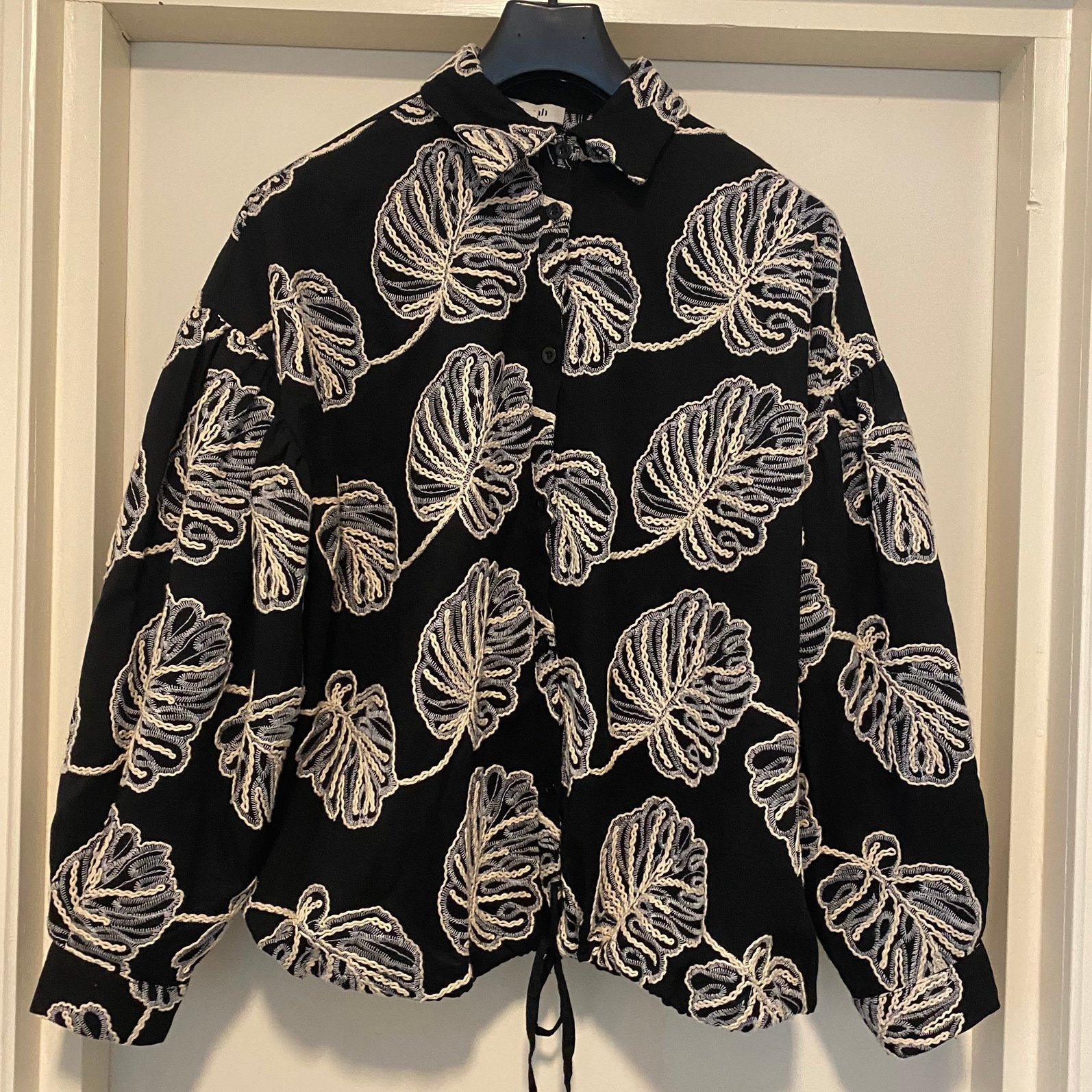 NORAH ZWART OVERSIZED BOMBER JASJE 44, Ophalen of Verzenden, Zo goed als nieuw, Maat 46/48 (XL) of groter, Zwart