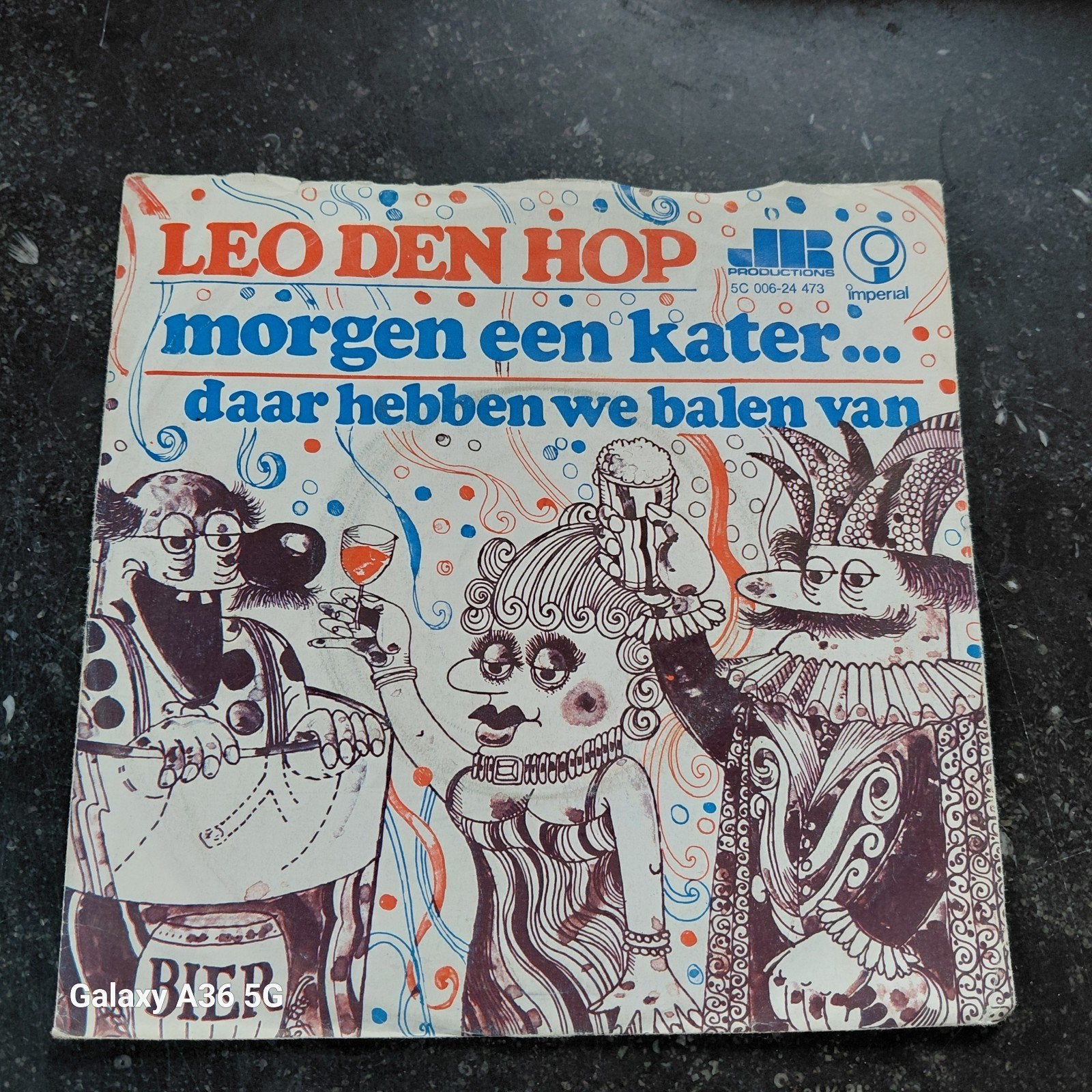 Leo Den Hop - Morgen Een Kater (Vinyl Single), Gebruikt, 7 inch, EP, Schlager