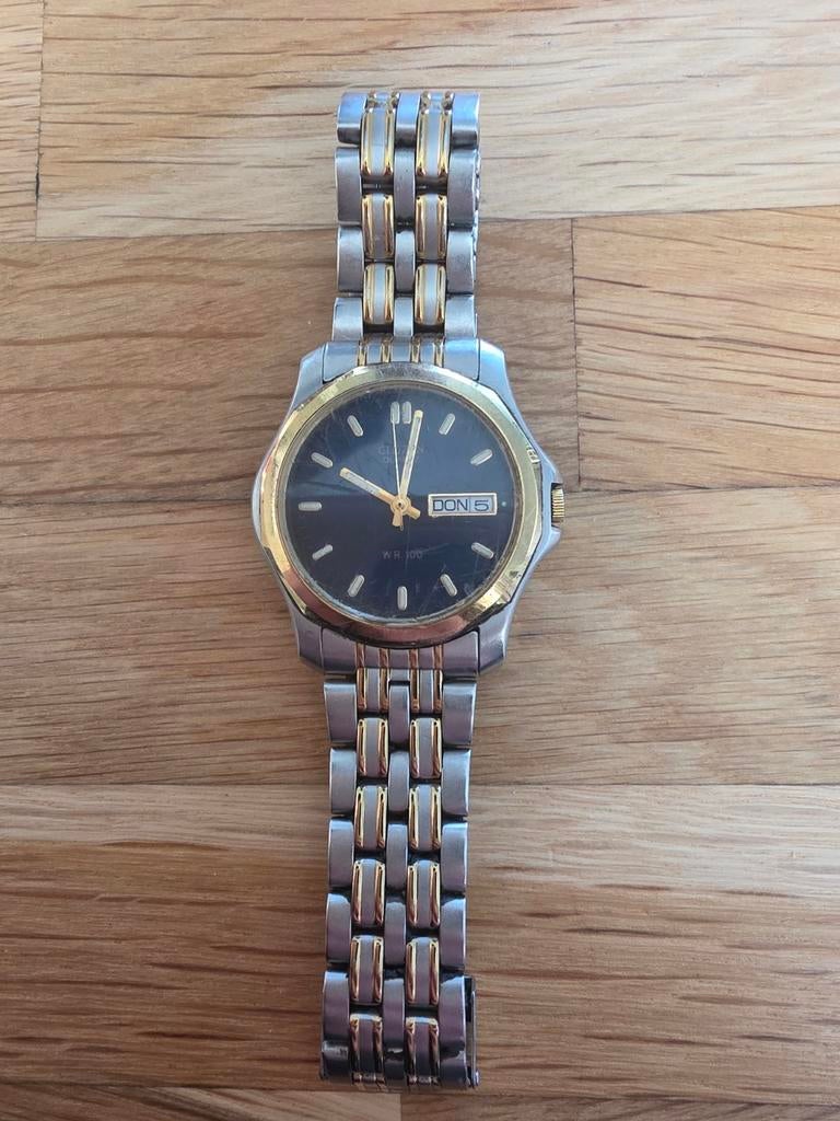 Citizen Quartz Horloge - Staal/Goudkleurig, Sieraden, Tassen en Uiterlijk, Horloges | Heren, Staal, Gebruikt, Staal, Ophalen of Verzenden