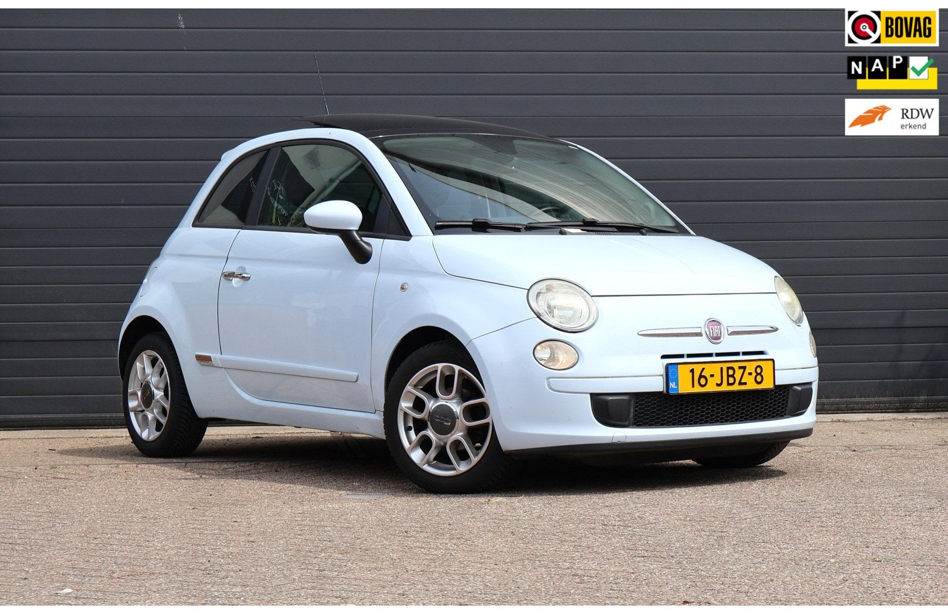 Fiat 500 1.2 Sport Automaat/Clima/Pano/Carplay/Leder, Auto's, Fiat, Euro 5, Gebruikt, 4 cilinders, Leder en Stof