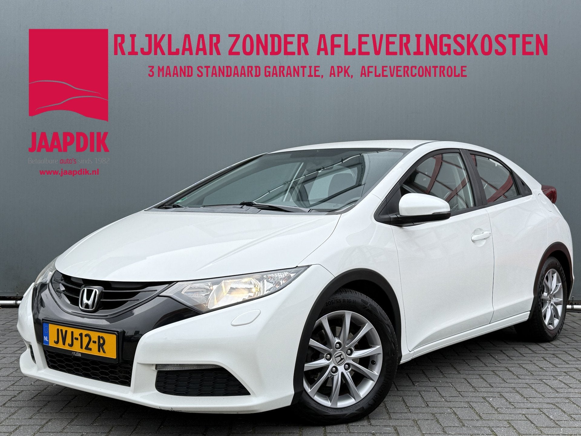 Honda Civic BWJ 2014 1.4 Comfort 100 PK Business Edition STO, Auto's, Voorwielaandrijving, Euro 5, Gebruikt, Zwart