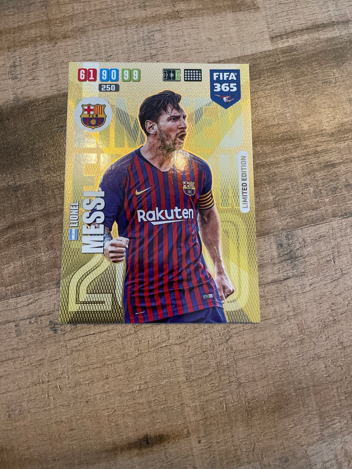 Lionel Messi FIFA 365 Adrenalyn XL Limited Edition Kaart, Ophalen of Verzenden, Zo goed als nieuw, Buitenlandse clubs, Spelerskaart