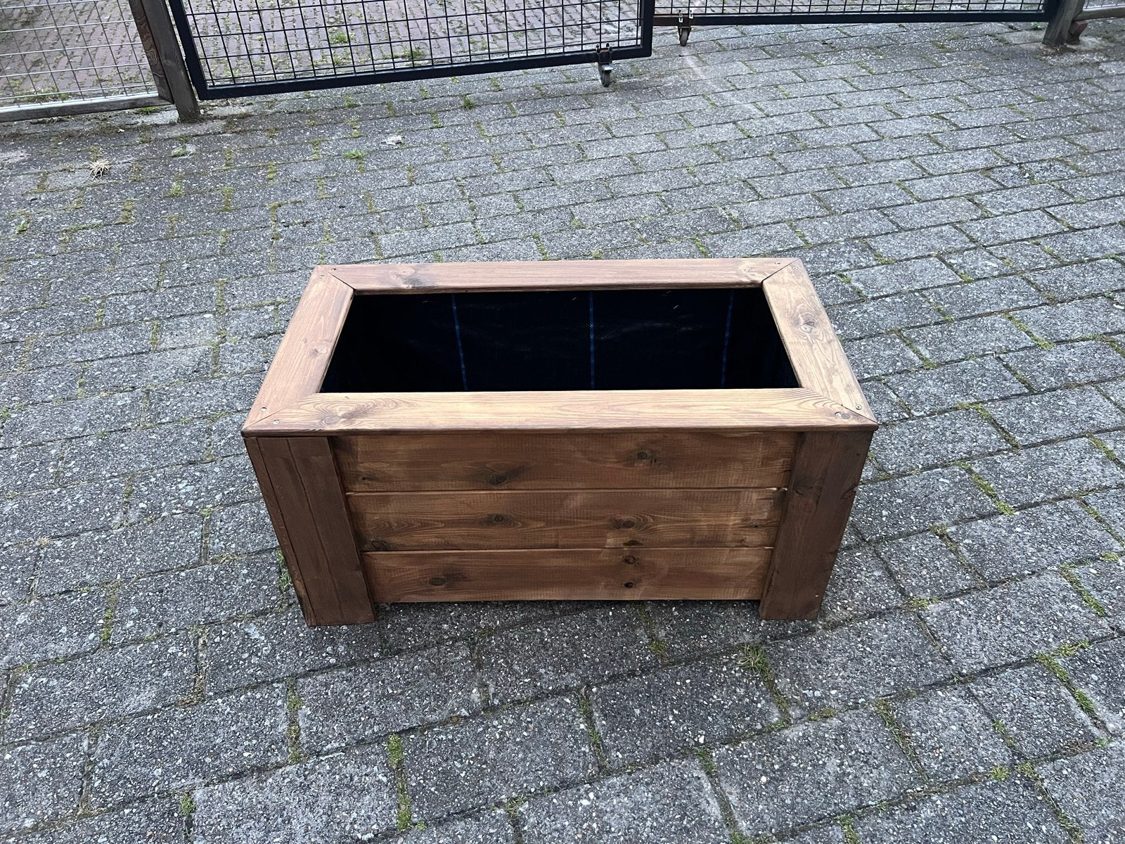 Houten plantenbak 90x48x46 cm, Ophalen, Gebruikt, Balkon, 60 tot 100 cm