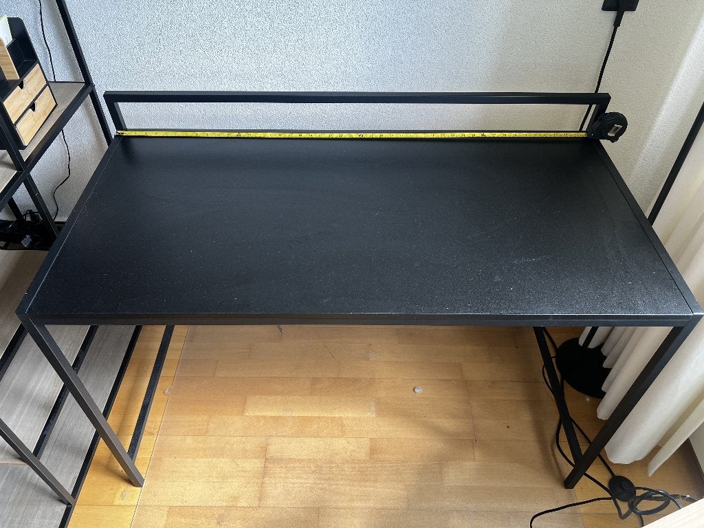 Zwart bureau te koop, Ophalen, Zwart, 120 cm, Metaal
