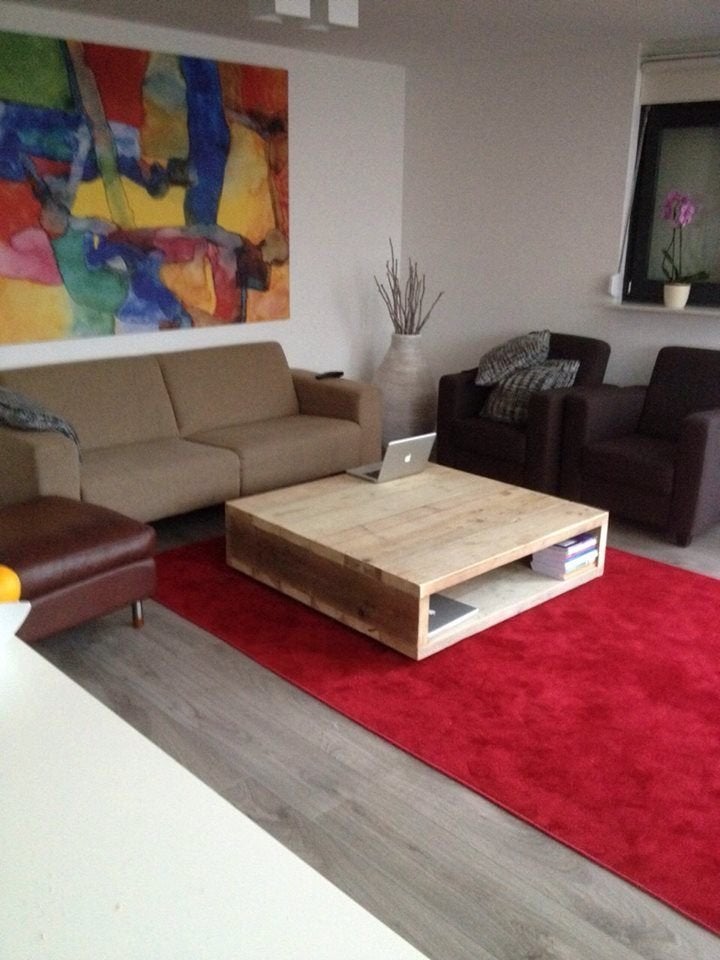 Salontafel steigerhout. Div. modellen op maat gemaakt NIEUW, Rechthoekig, Nieuw, 200 cm of meer, 50 tot 100 cm