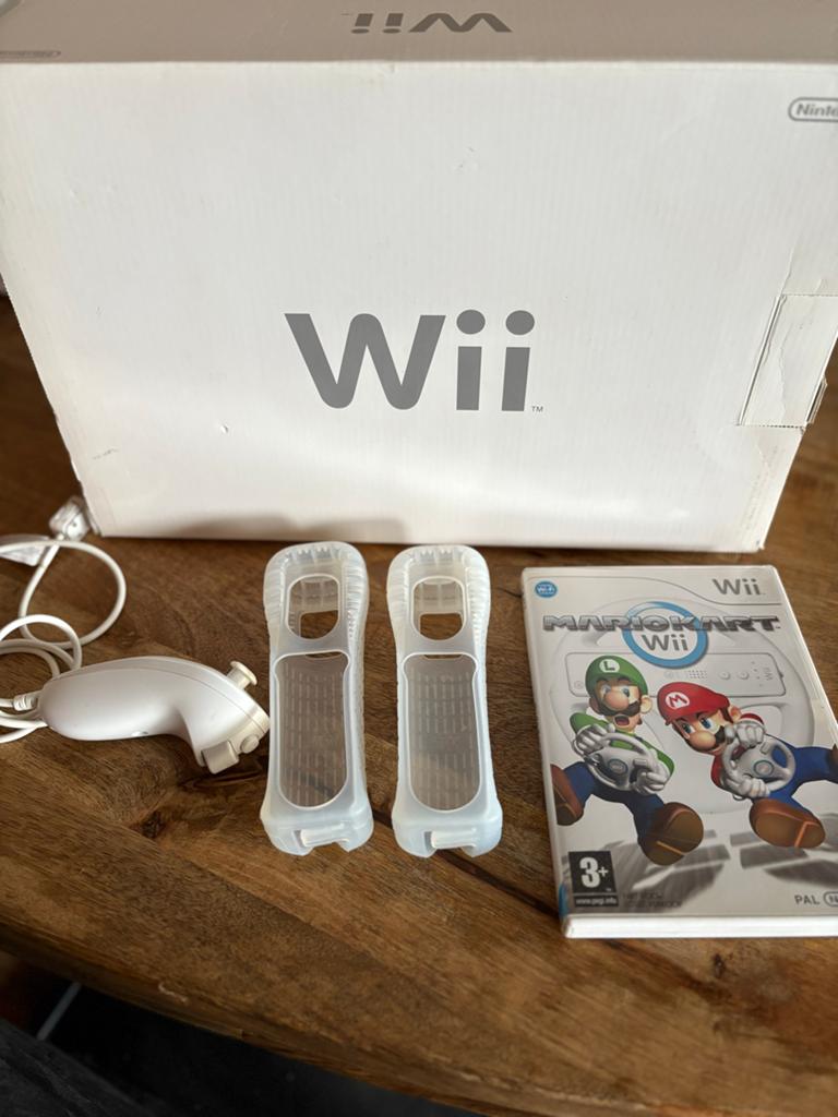 Nintendo Wii met Mario Kart en stuur - Nieuwstaat!, Verzenden, Racen en Vliegen, Nieuw, Eén computer