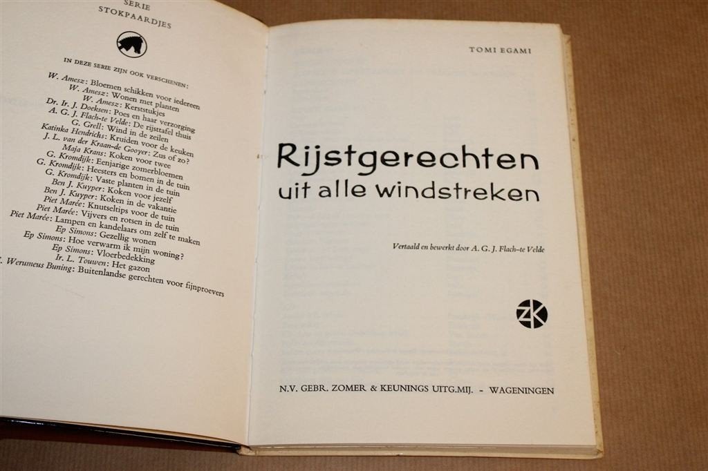 Rijstgerechten uit Alle Windstreken — Vintage Kookboek 1968, Ophalen of Verzenden, Gelezen, Italië