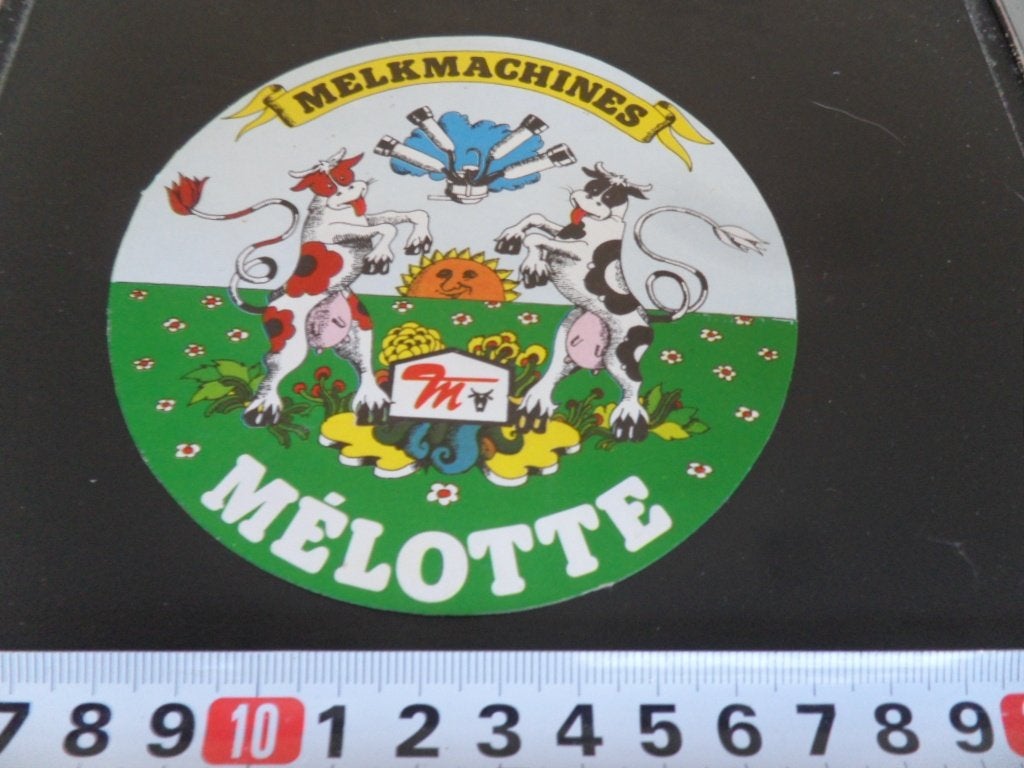 sticker Melkmachines MÉLOTTE, Ophalen of Verzenden, Zo goed als nieuw