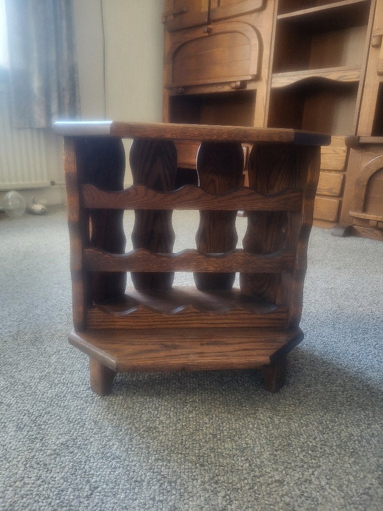 Vintage houten wijnrek of flessenhouder, Ophalen, Gebruikt, Hout, 5 tot 15 flessen