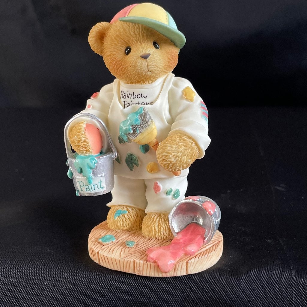 Cherished Teddies Anthony – Friendship Is A Work Of Art., Ophalen of Verzenden, Gebruikt, Beeldje, Cherished Teddies