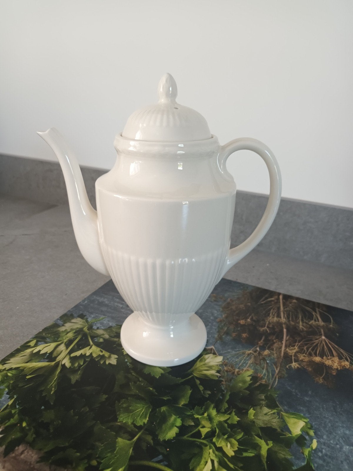Wedgwood Edme Koffiepot - Crèmekleurig, Ophalen of Verzenden