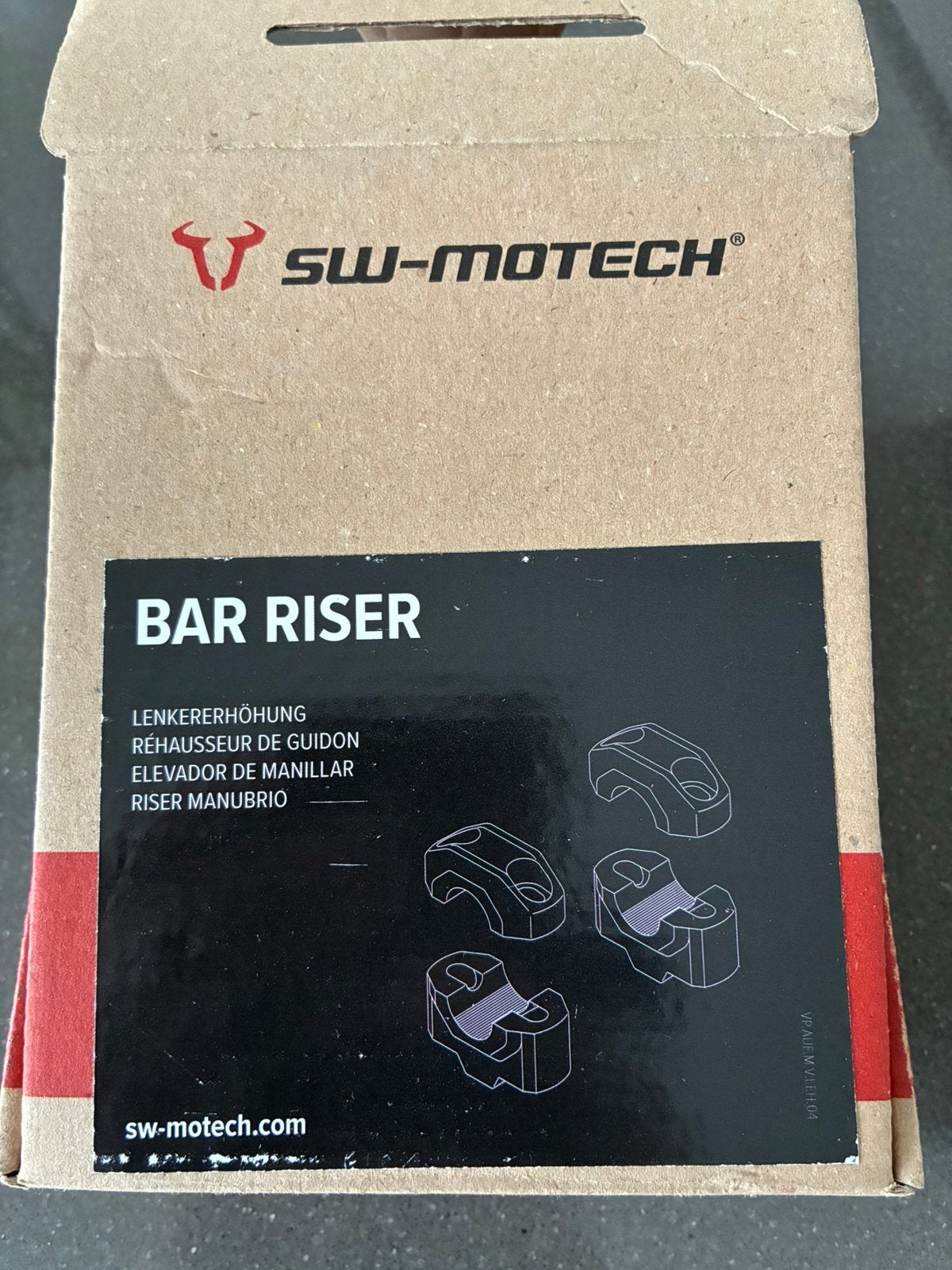 SW-Motech Stuurverhoger Ø 22mm / H=30mm - Zwart (Nieuw), Ophalen of Verzenden, Nieuw