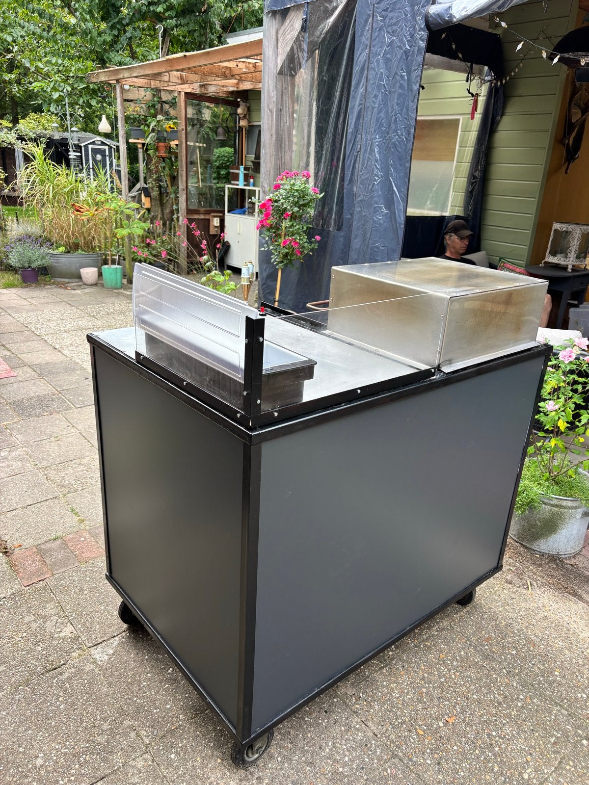 Mobiele horeca unit | wafelkraam op wielen | mini foodtruck, Ophalen, Gebruikt, Bakkerij en Slagerij
