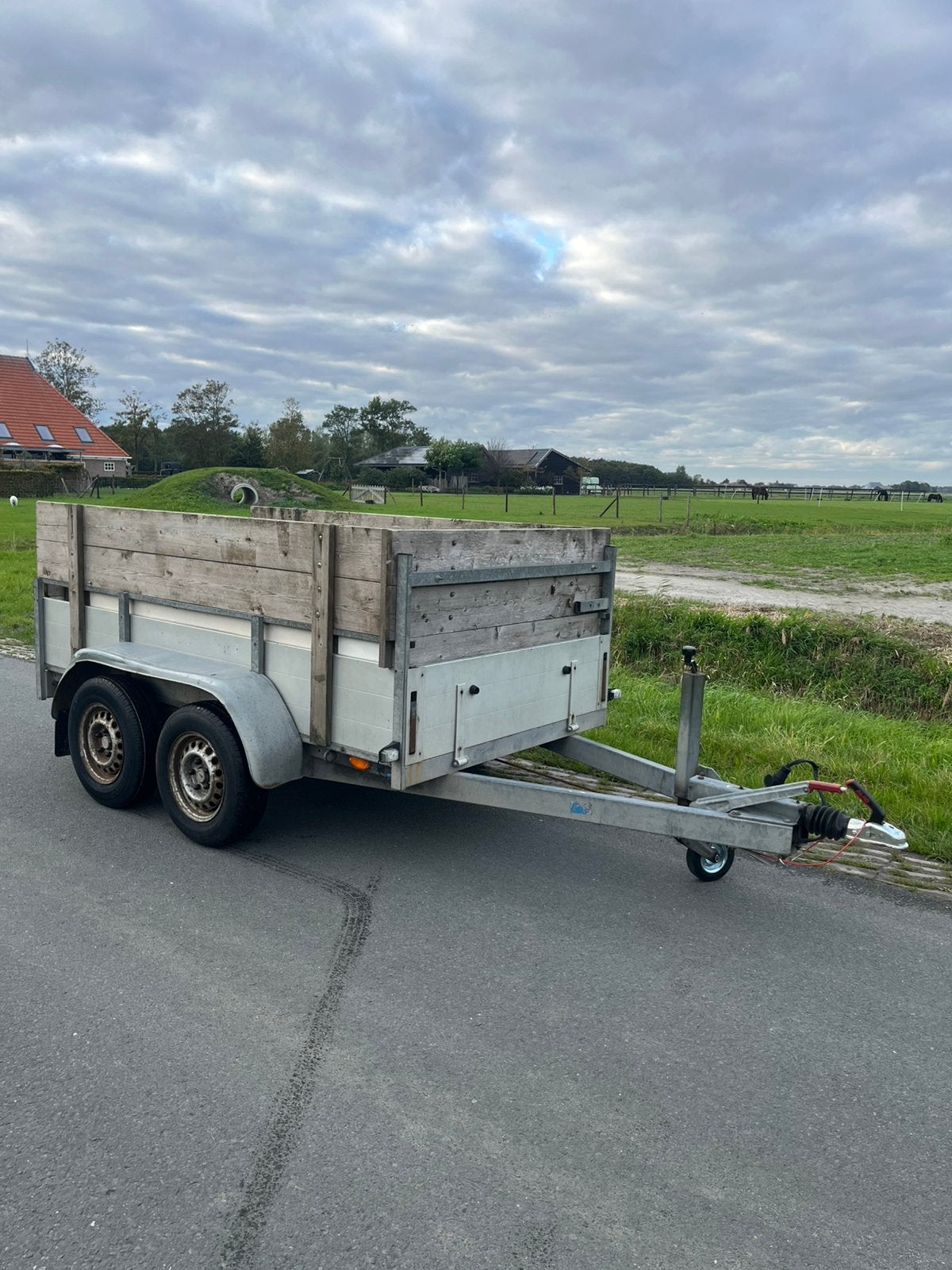 Anssems aluminium aanhanger tandemasser, Ophalen, Gebruikt