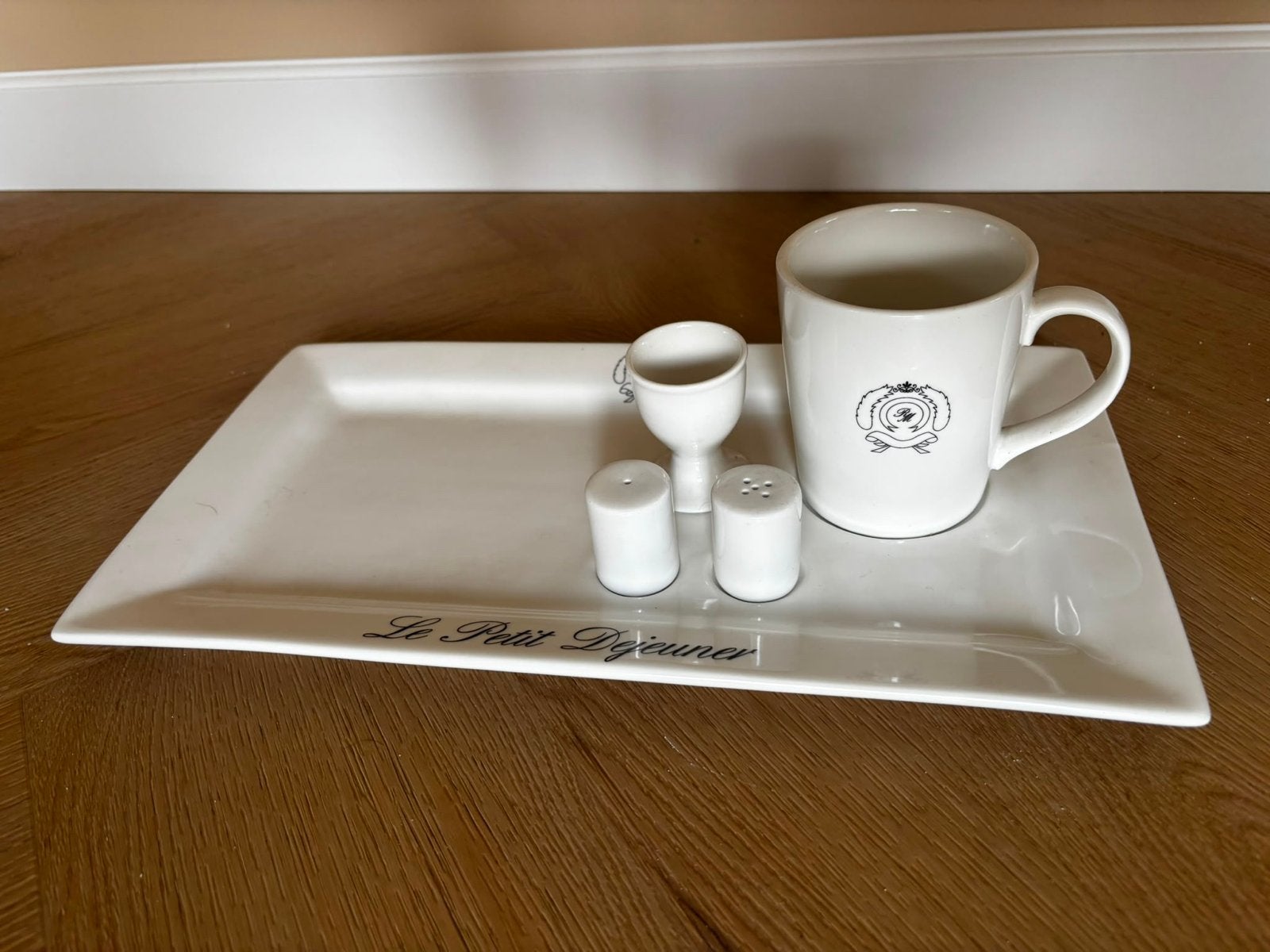 Riviera Maison 'Le Petit Déjeuner' ontbijt set - NIEUW, Overige merken, Nieuw, Ophalen of Verzenden, Porselein