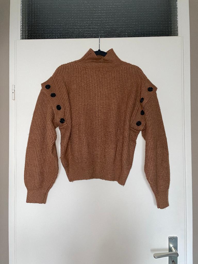 MKT STUDIO gebreide sweater trui / spencer mt L, Bruin, Ophalen of Verzenden, Zo goed als nieuw, Mkt studio