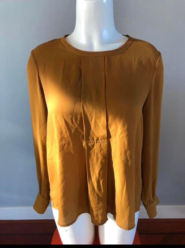 Scotch&soda ok Bye okergeel blouse s, Kleding | Dames, Tops, Zo goed als nieuw, Maat 36 (S), Geel, Lange mouw, Ophalen of Verzenden