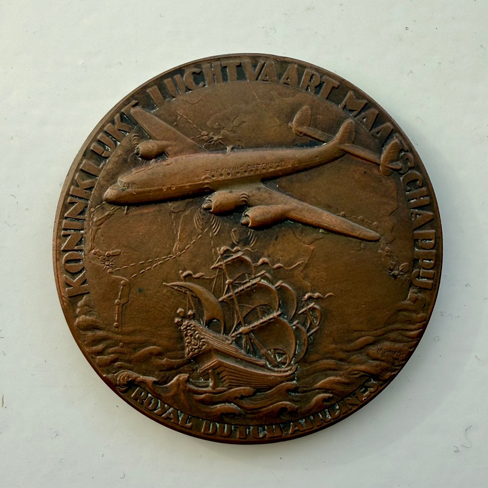 Herdenkingsmunt 30 jaar KLM, Ophalen