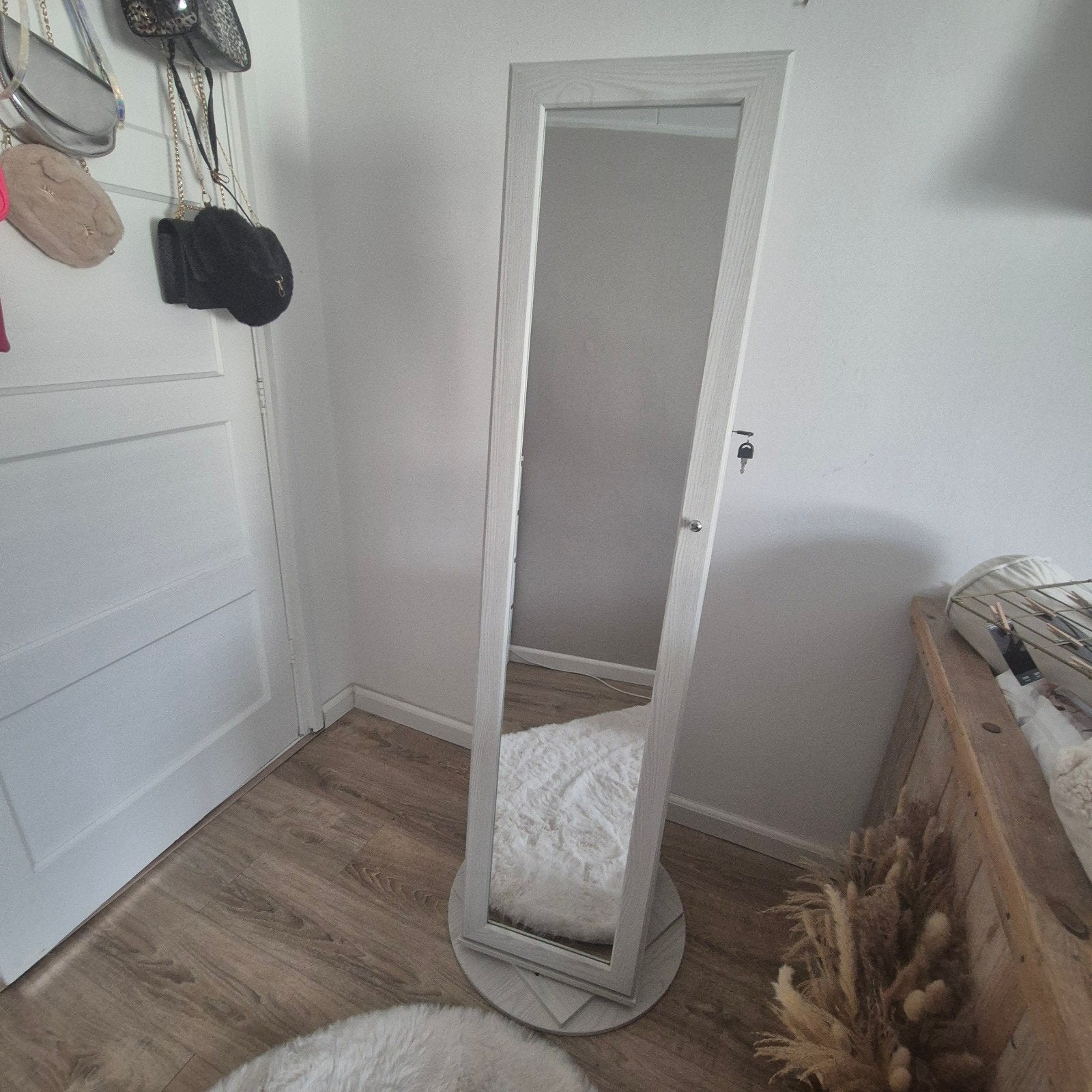 Sieradenkast met spiegel en opbergruimte, Ophalen, Minder dan 50 cm, Zo goed als nieuw, 150 tot 200 cm