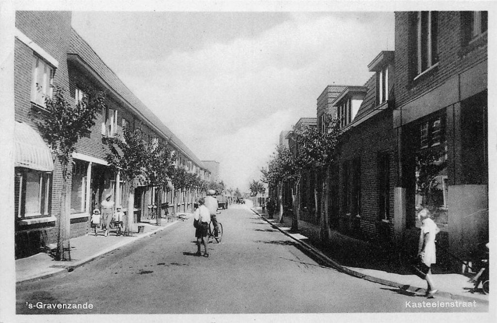 701-260-041 s Gravenzande Kasteelenstraat, Verzamelen, Ansichtkaarten | Nederland, Verzenden, Voor 1920, Zuid-Holland