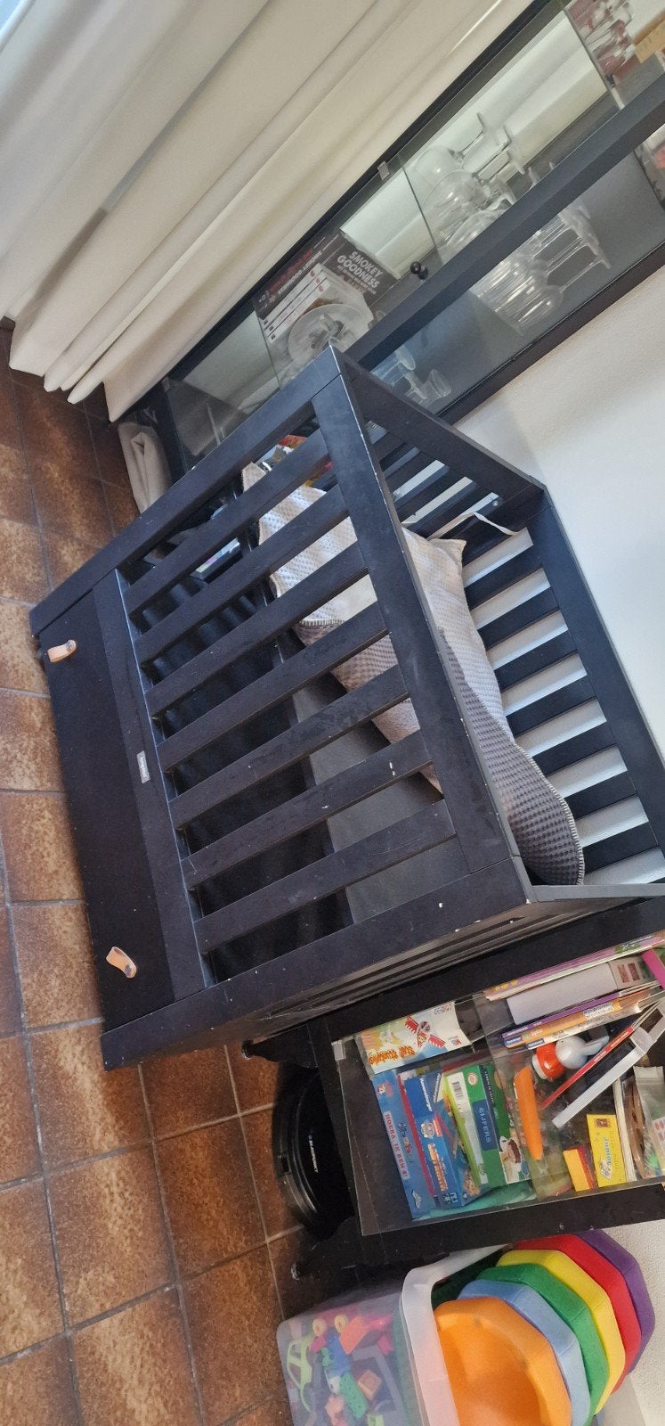 Bopita Box met Lade - Zwart, Ophalen, Gebruikt, Rechthoekig, Lade